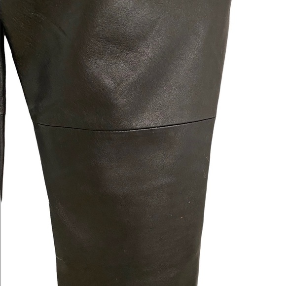 Valerie by Valerie Stevens Black Leather Pants Buttery Soft Size Zipper 8 - Picture 5 of 8